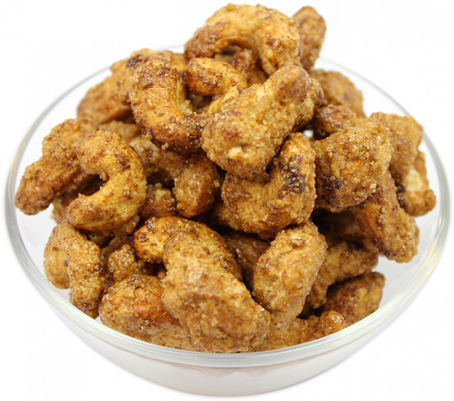 Wholesale Honey & Cinnamon Roasted Cashews Nuts | Nuts in Bulk