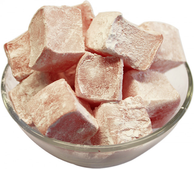 Wholesale Rose Turkish Delight with Icing Sugar | Nuts in Bulk